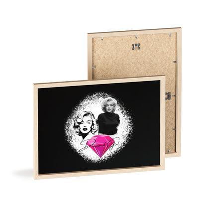 Vintage Marilyn Monroe Poster with Wooden Frame
