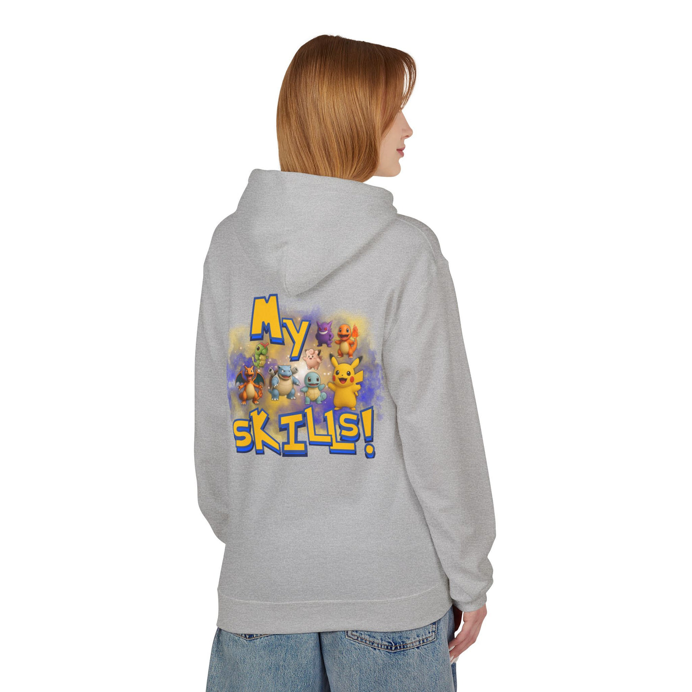 Pokemon Skills Hoodie, Unisex Pokemon Sweatshirt, Cute Hoodie