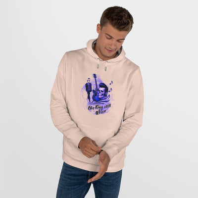 Rock 'n' Roll King Hooded Sweatshirt - 'The King Still Alive' Graphic