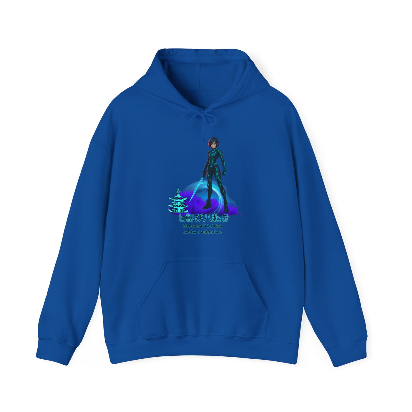 Hoodie  Anime "siebenmal hinfallen - achtmal aufstehen"