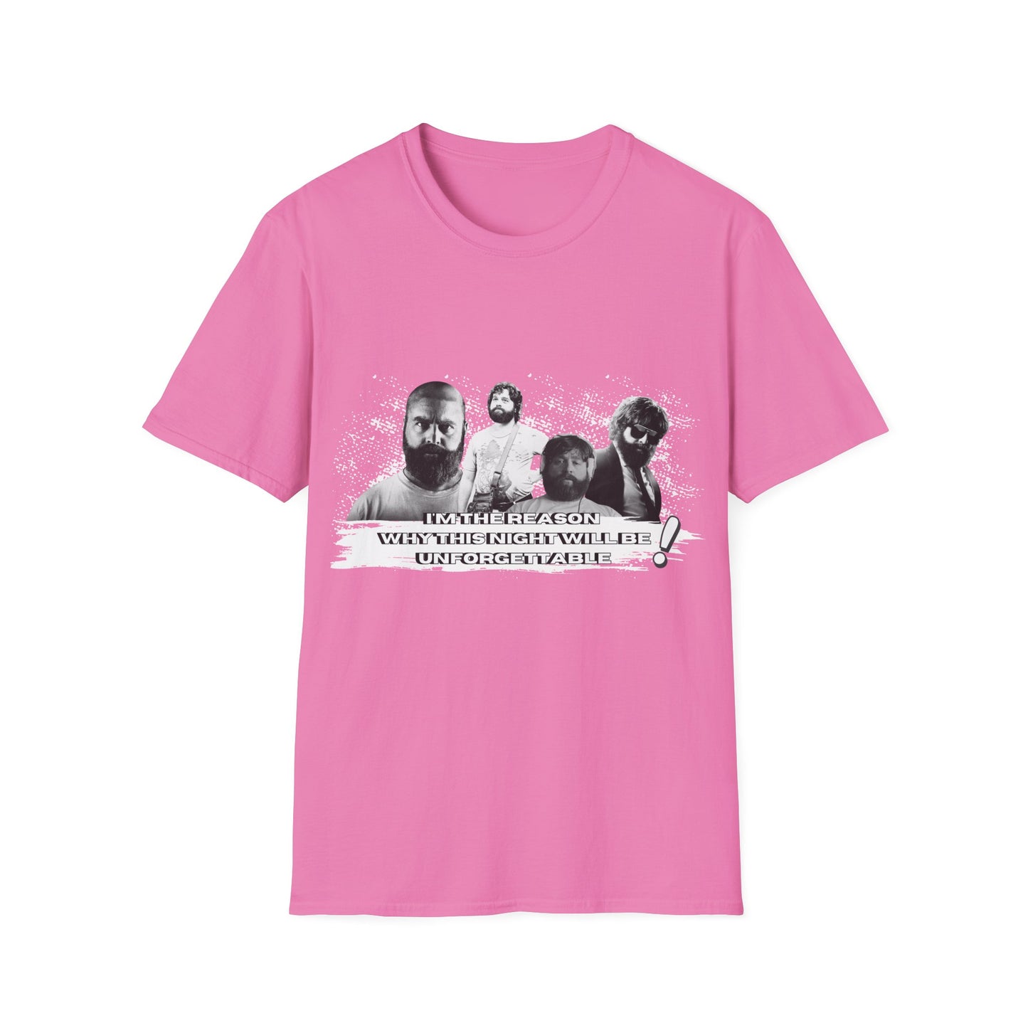 I am the reason why this night...Retro Graphic Unisex Softstyle T-Shirt - Hangover Alan