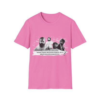 I am the reason why this night...Retro Graphic Unisex Softstyle T-Shirt - Hangover Alan