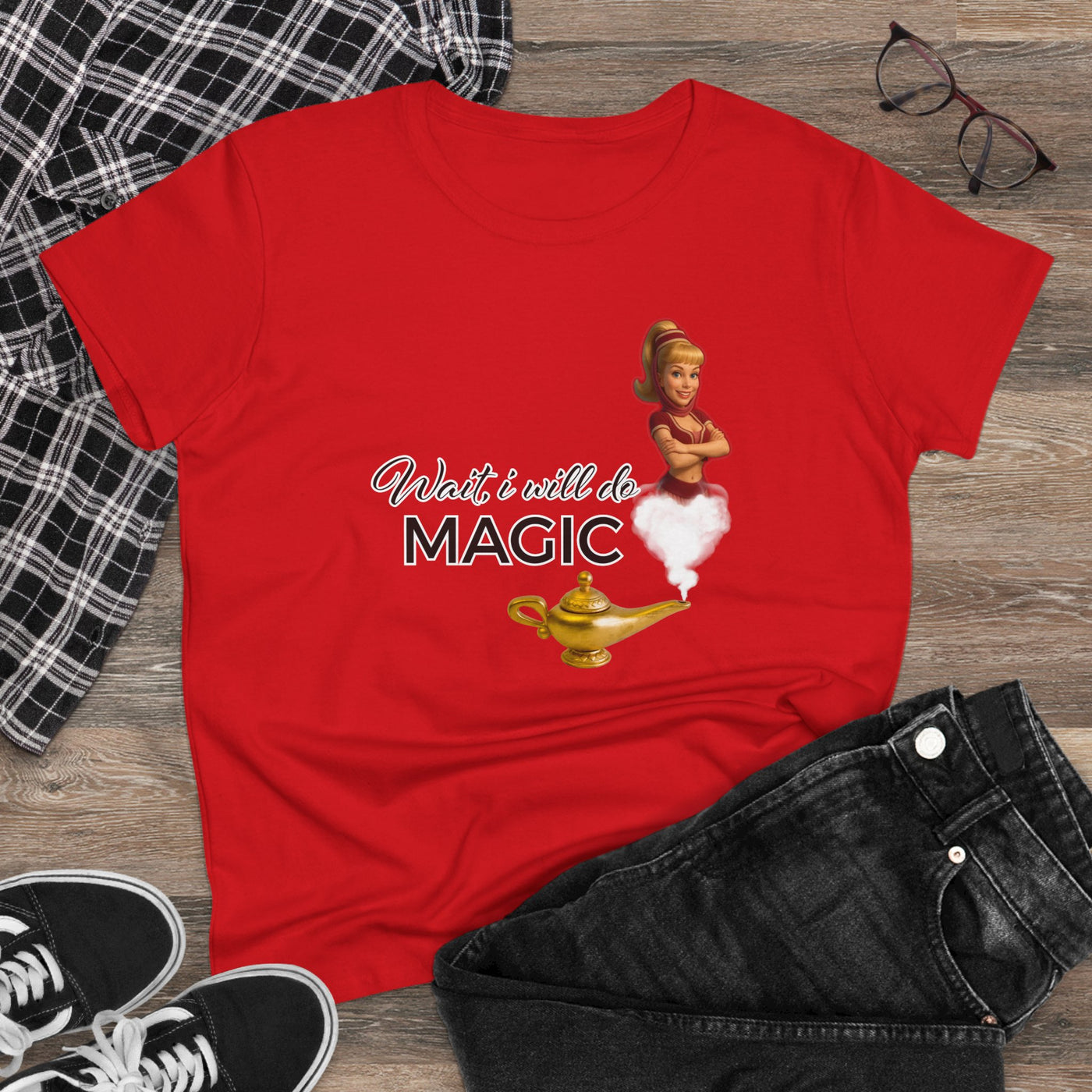 Women's Magic T-Shirt - bezaubernde Jeannie - wait, i wil do magic