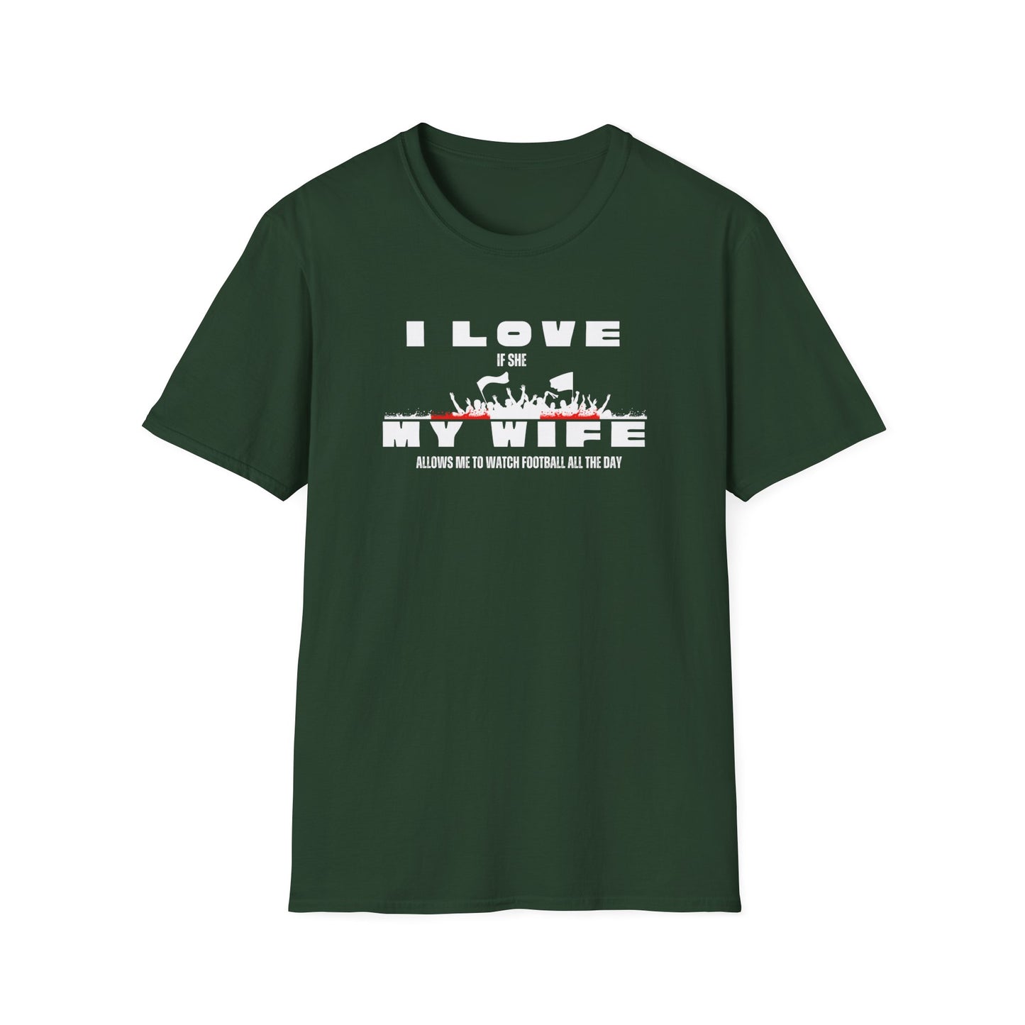 Minimalist Red Graphic Unisex T-Shirt - I love my wife