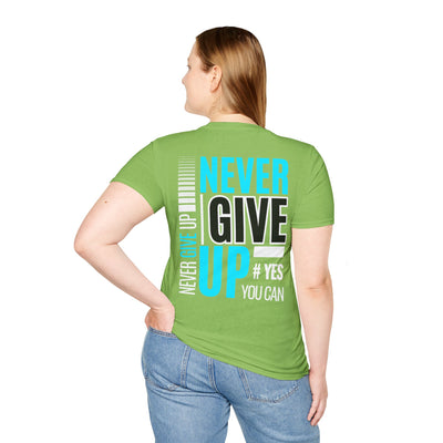 Unisex T-Shirt - Quit talking and start doing - Never give up...