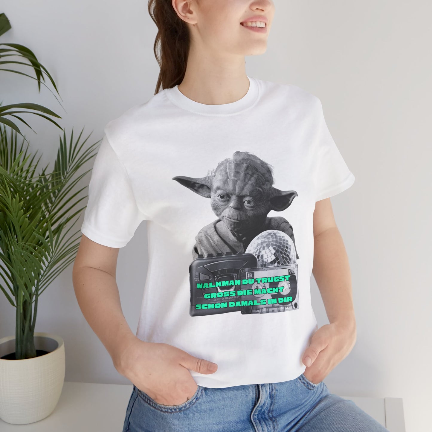 Funny Yoda Quote Unisex Tee - Walkman du kennst - erfahren du bist starwars