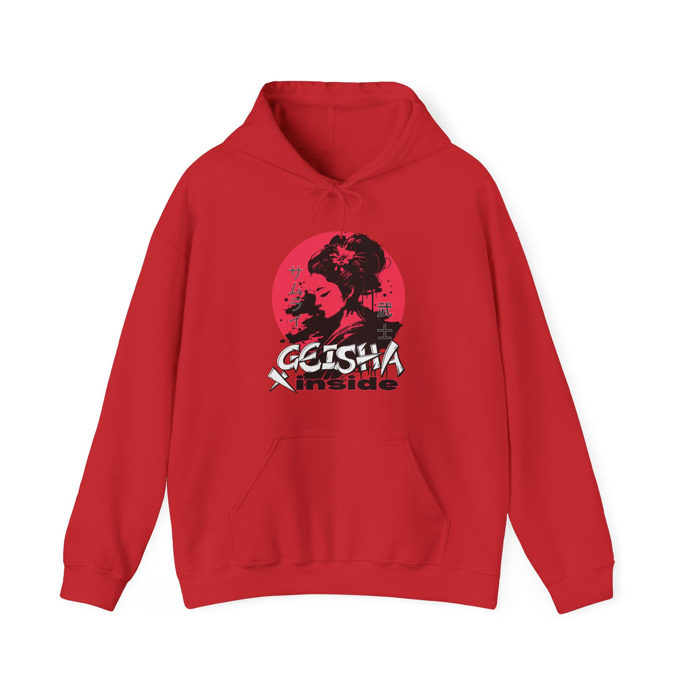 "Geisha Inside"Fleece Hoodie, Cozy