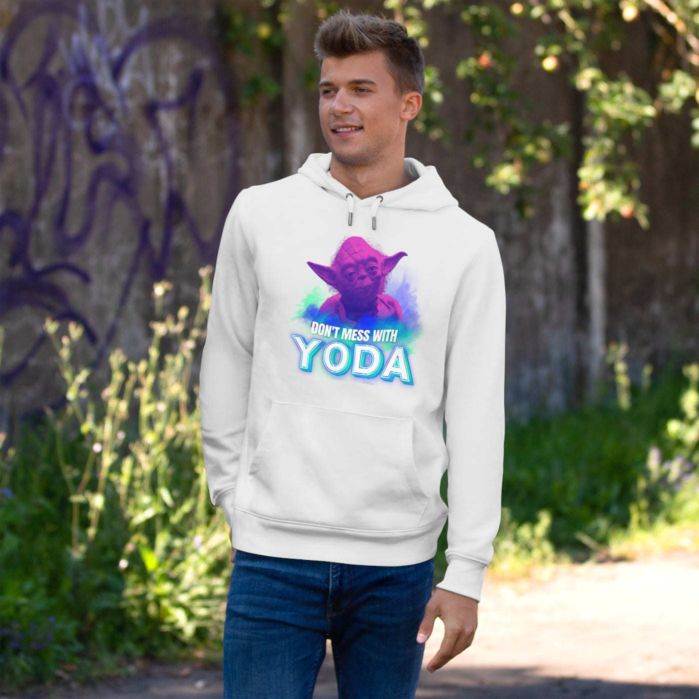 Don't Mess With Yoda Hooded Sweatshirt - starwars