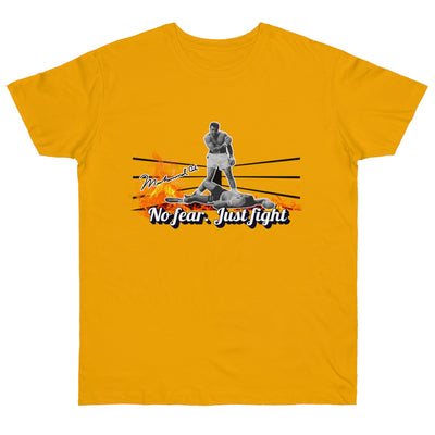 No Fear Just Fight T-Shirt, Motivational Shirt Muhammad Ali