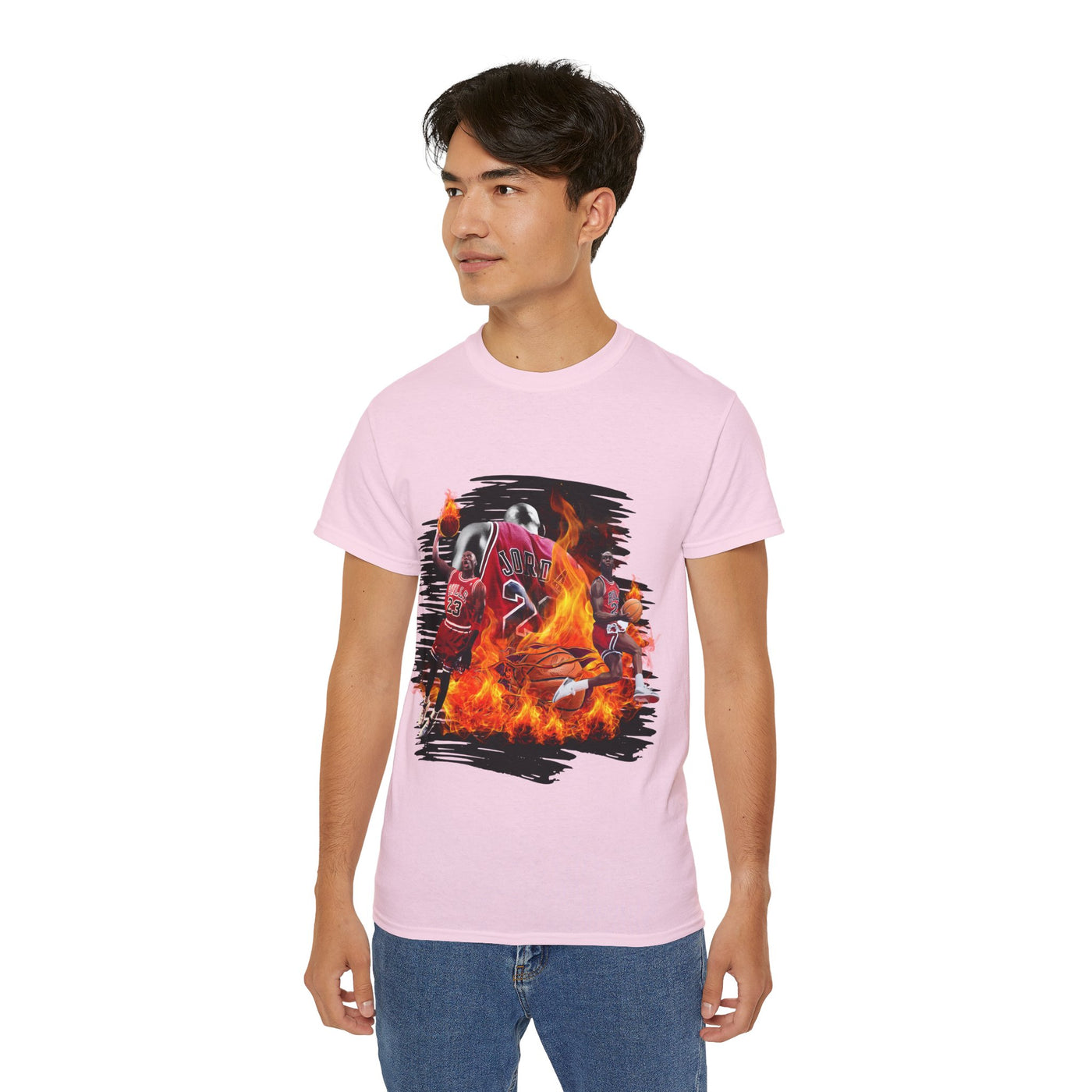 Basketball Jordan, Cool Sports Shirt, Unisex Cotton T-Shirt