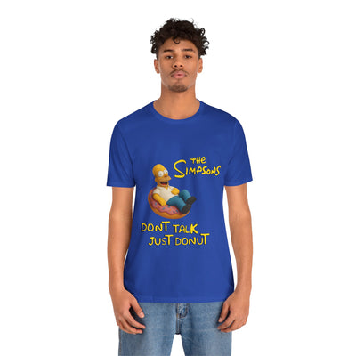 The Simpsons Donut Lover Tee - Funny Graphic T-Shirt -unisex