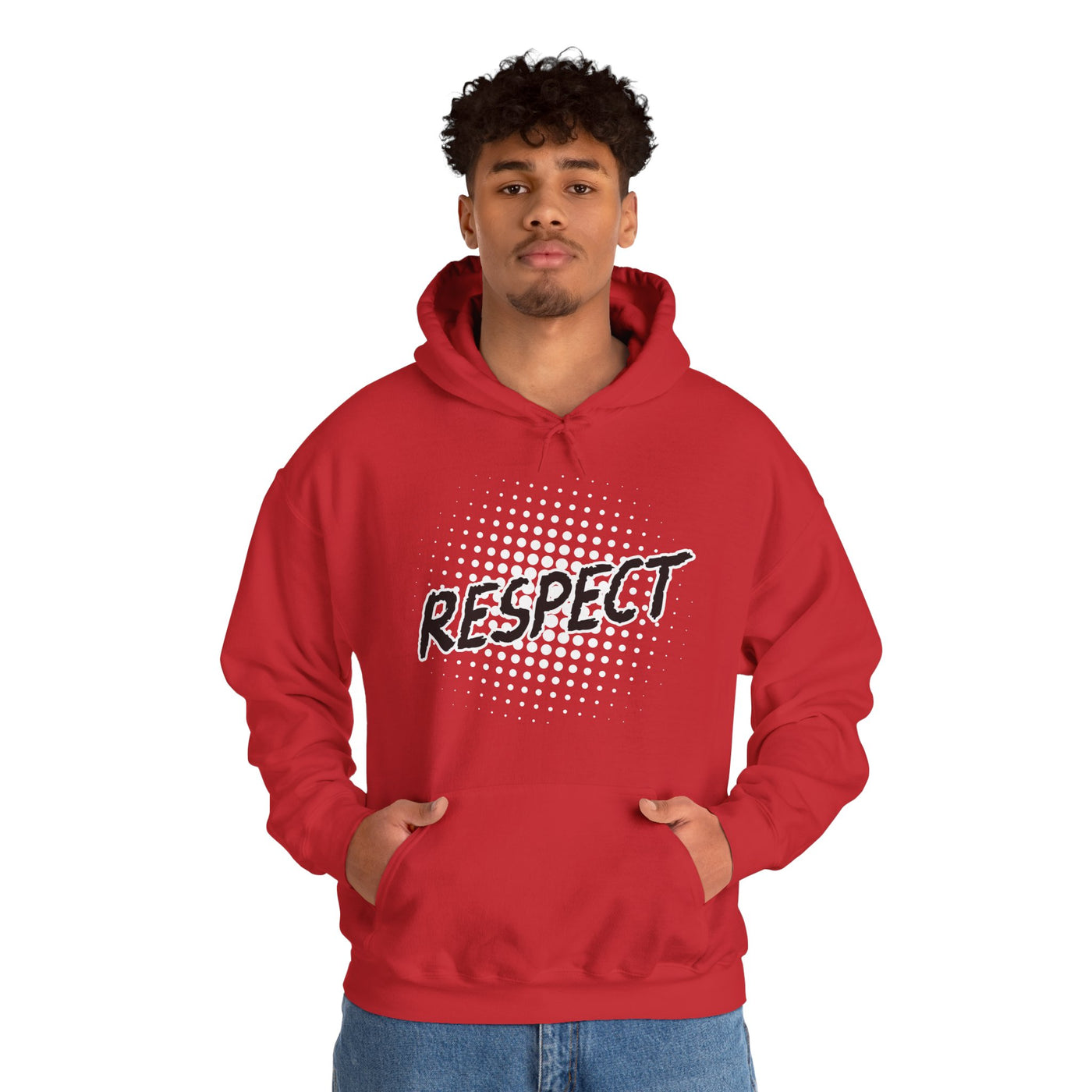 Respect Unisex Hooded Sweatshirt, Streetwear Hoodie