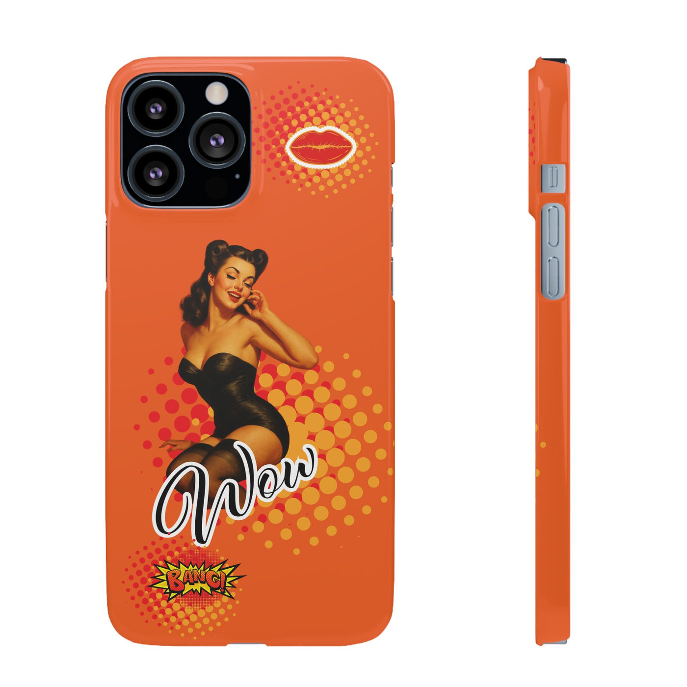 Retro Pin-Up - Handyhülle - Snap Case - Bold 'Wow' Design