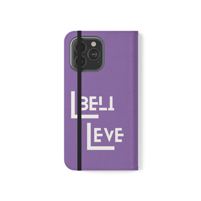 Handyhülle - inspirational Flip Case - 'Believe in You' Phone Cover