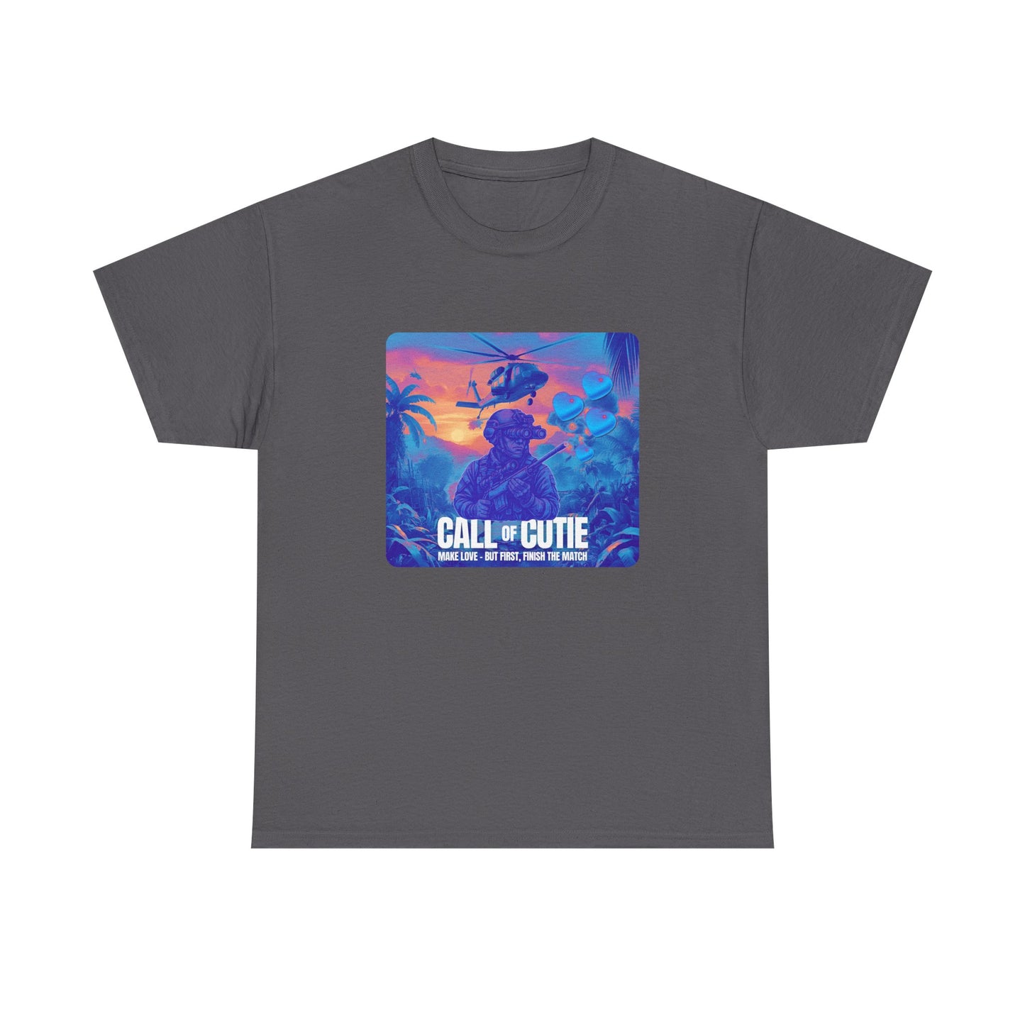 Retro Call of Cutie Unisex Oversized Boxy Tee - Chill Vibes for Game Lovers 