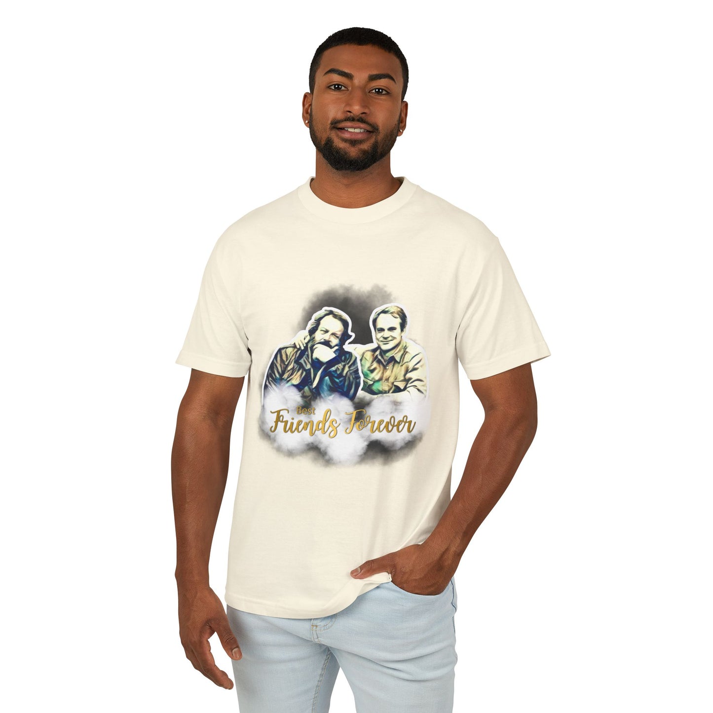 Friends Forever Bud Spencer Terence Hill Graphic Tee - Unisex Heavyweight Cotton T-Shirt