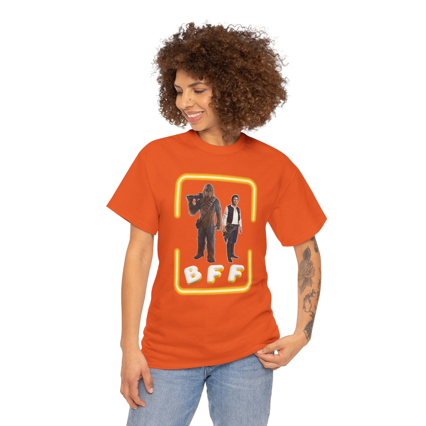 BFF Chewbacca & Han Solo Unisex Heavy Cotton Shirt