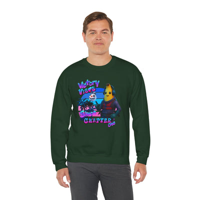 Victory Fortnite Vibes Banana Crewneck Sweatshirt - Unisex Heavy Blend