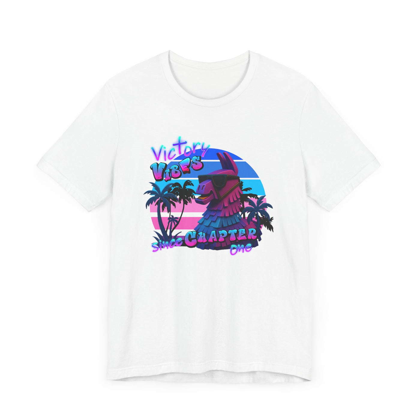 Retro Fortnite Vibe Unisex Short Sleeve Tee - 'Victory' Chapter One Graphic