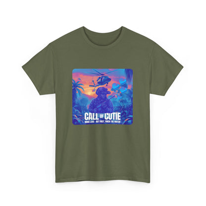 Retro Call of Cutie Unisex Oversized Boxy Tee - Chill Vibes for Game Lovers 