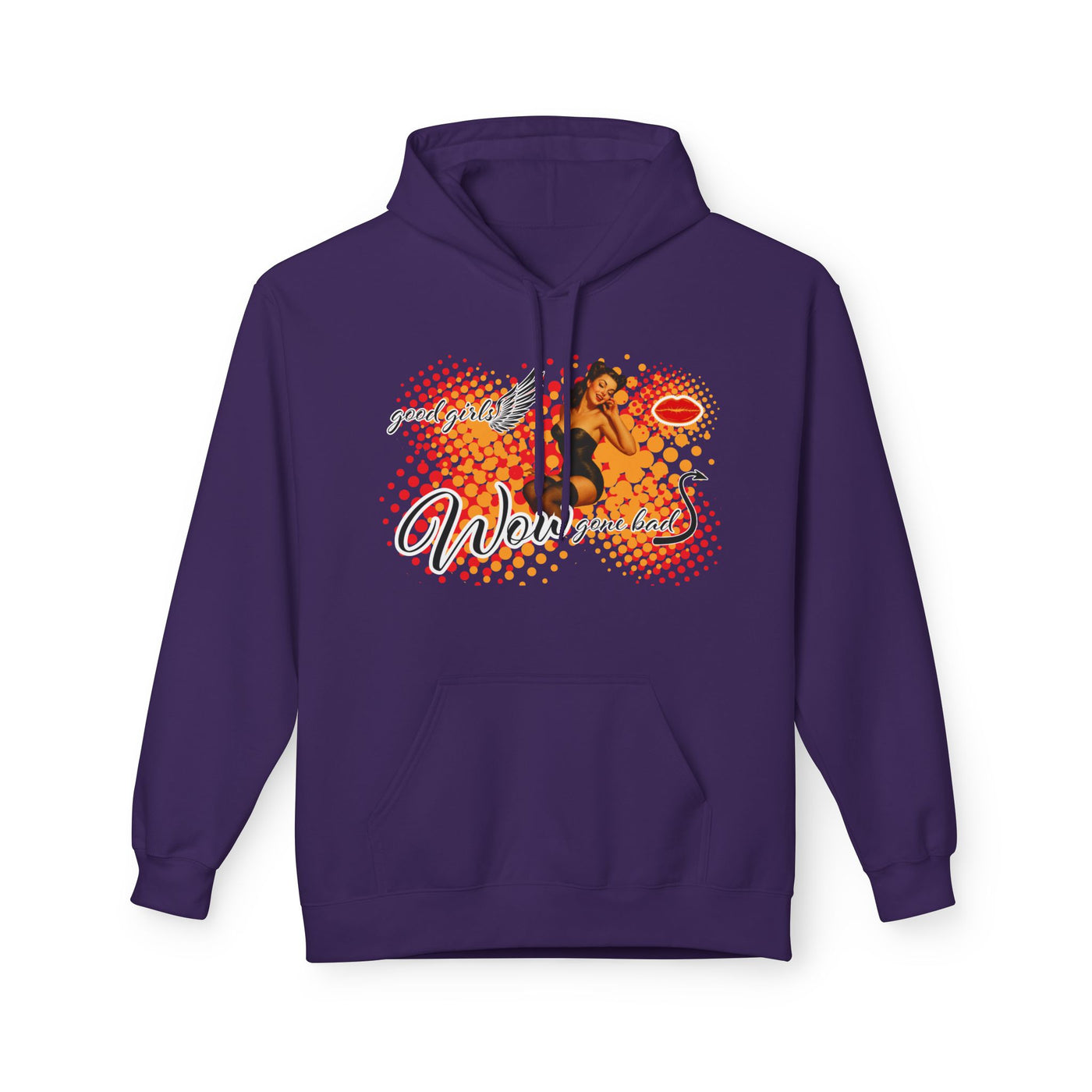 Pin up Girl Vintage Hoodie - WOW