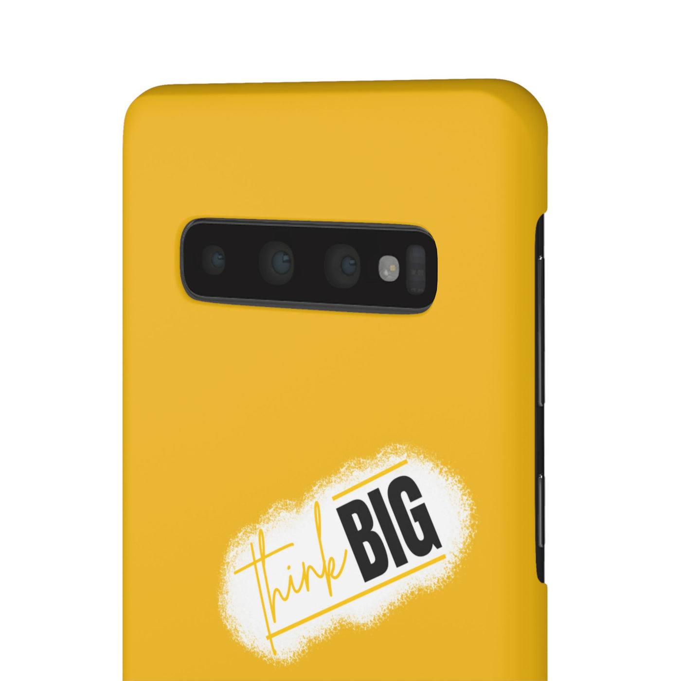 Handyhülle gelbe - Yellow Snap Case - 'Think BIG' for Motivated Individuals