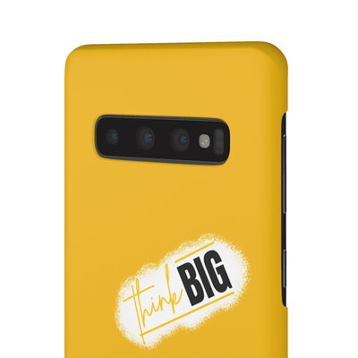 Handyhülle gelbe - Yellow Snap Case - 'Think BIG' for Motivated Individuals