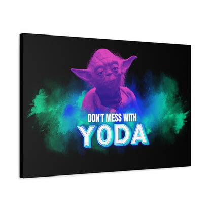 Inspirational Yoda Canvas Art - Modern Wall Decor for Star Wars Fans 