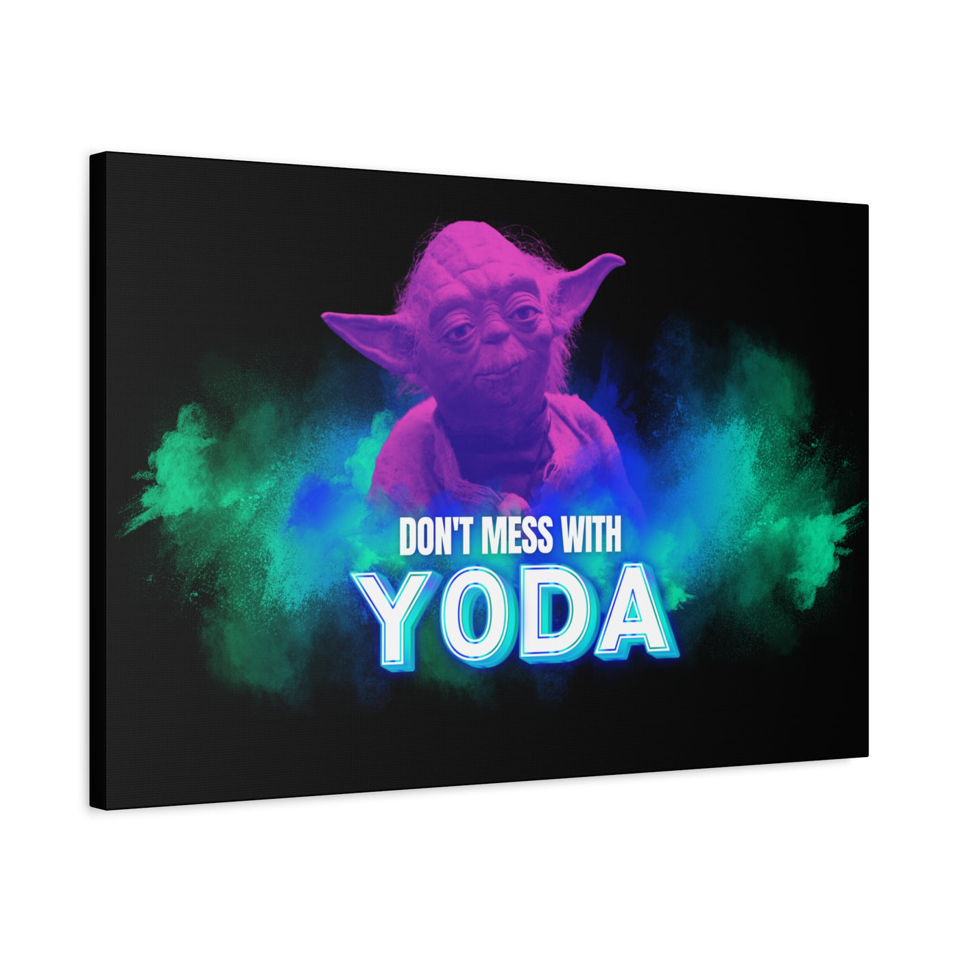 Inspirational Yoda Canvas Art - Modern Wall Decor for Star Wars Fans