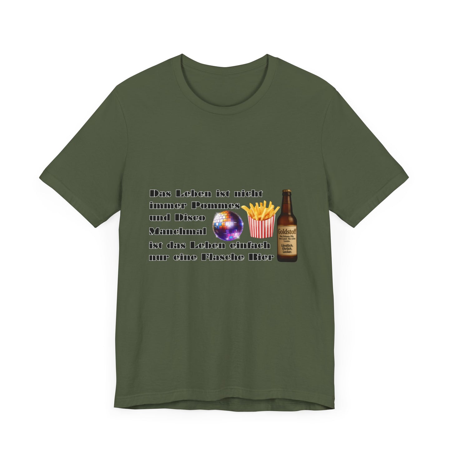 Pommes, Disco & Bier Shirt- Unisex