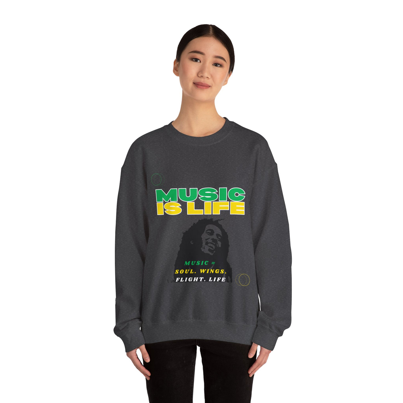 Music Is Life Bob Raggae Sweatshirt