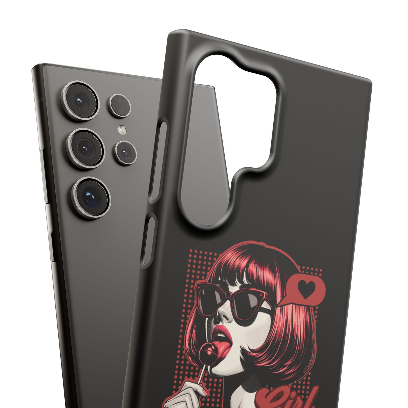 Retro Girl Snap Case Handyhülle