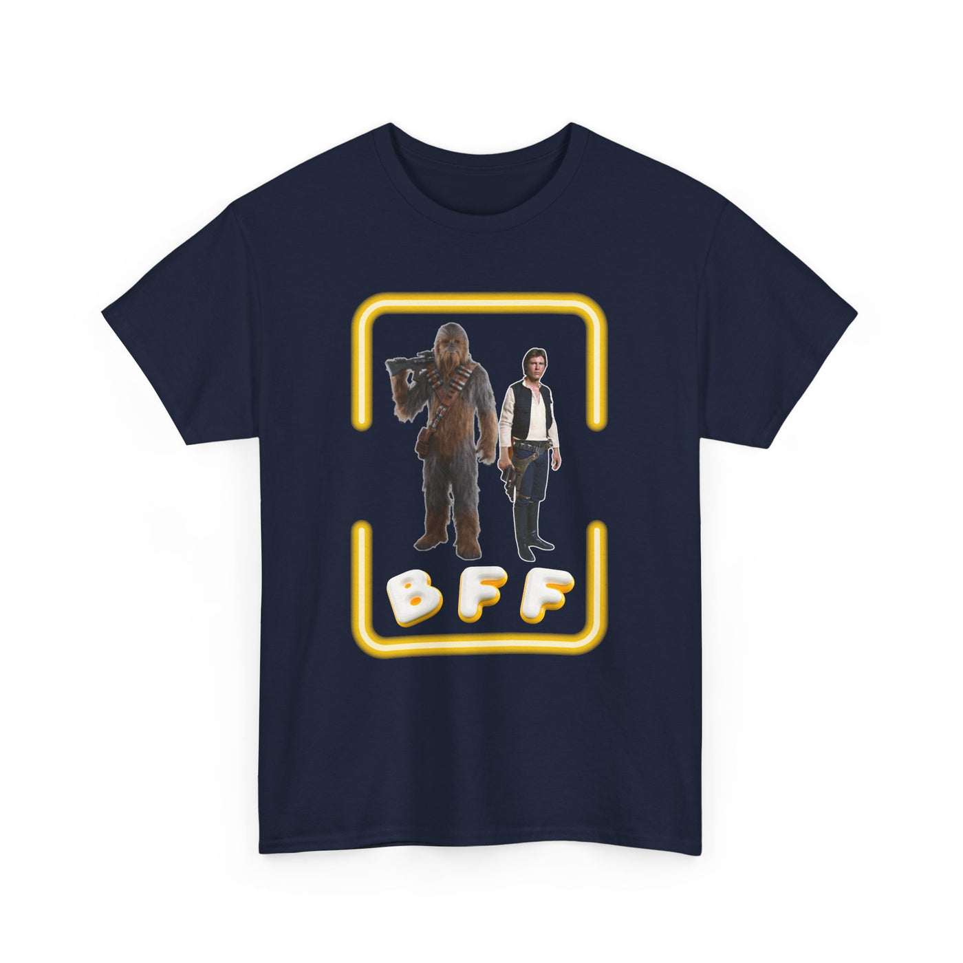 BFF Chewbacca &amp; Han Solo Unisex Heavy Cotton Shirt