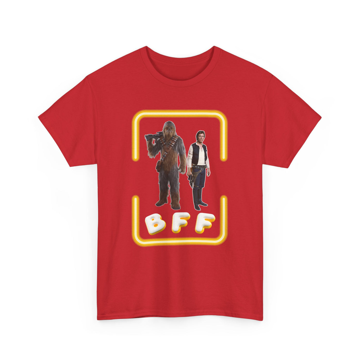 BFF Chewbacca &amp; Han Solo Unisex Heavy Cotton Shirt