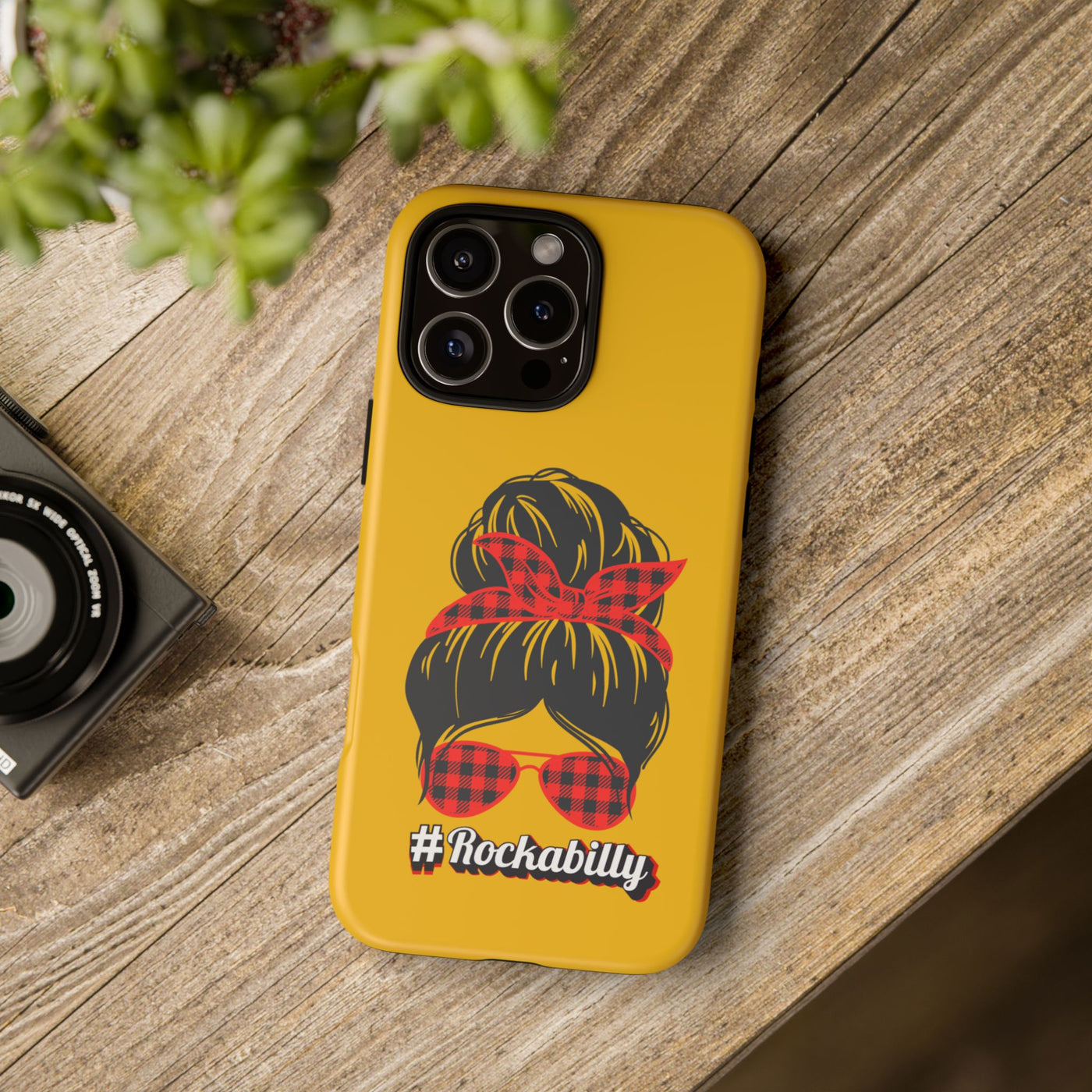Handyhülle Rockabilly Phone Case, Vintage Scooter Design, Retro Style Cover