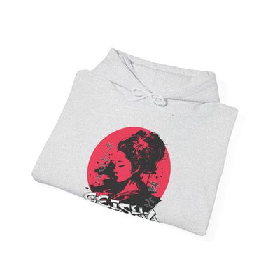 "Geisha Inside"Fleece Hoodie, Cozy