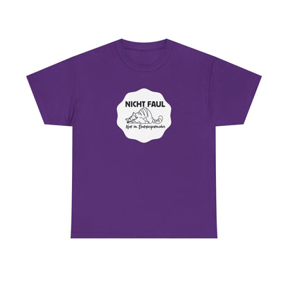 Funny Unisex Tee - "Nicht faul nur im Energiesparmodus"