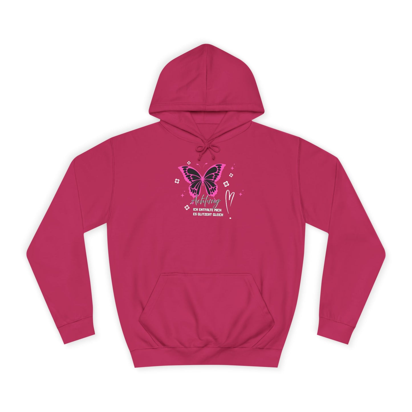 Hoodie Achtung ich entfalte mich - es glitzert gleich
