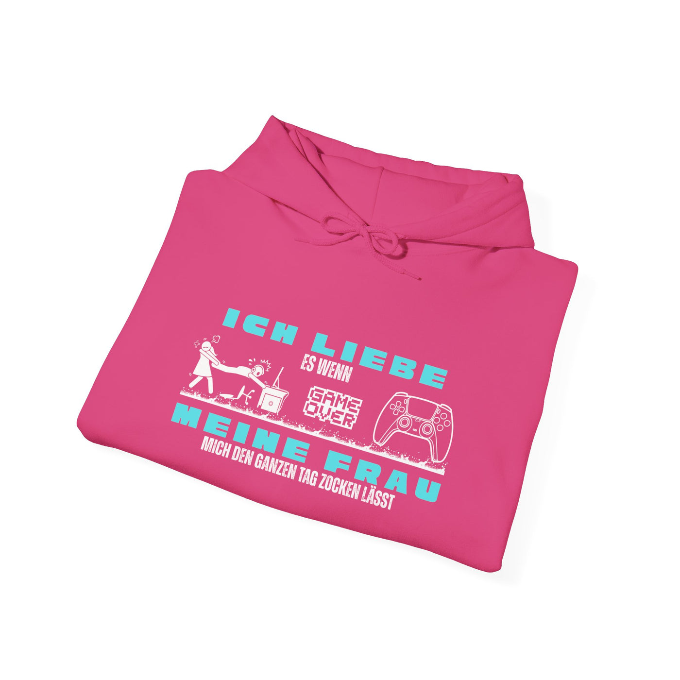 Gaming Love Unisex Hooded Sweatshirt - "Ich Liebe Es Wenn Meine Frau"