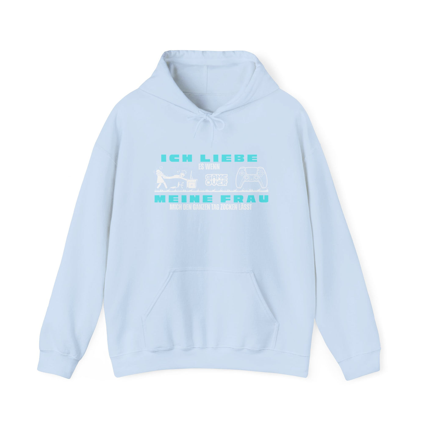Gaming Love Unisex Hooded Sweatshirt - "Ich Liebe Es Wenn Meine Frau"