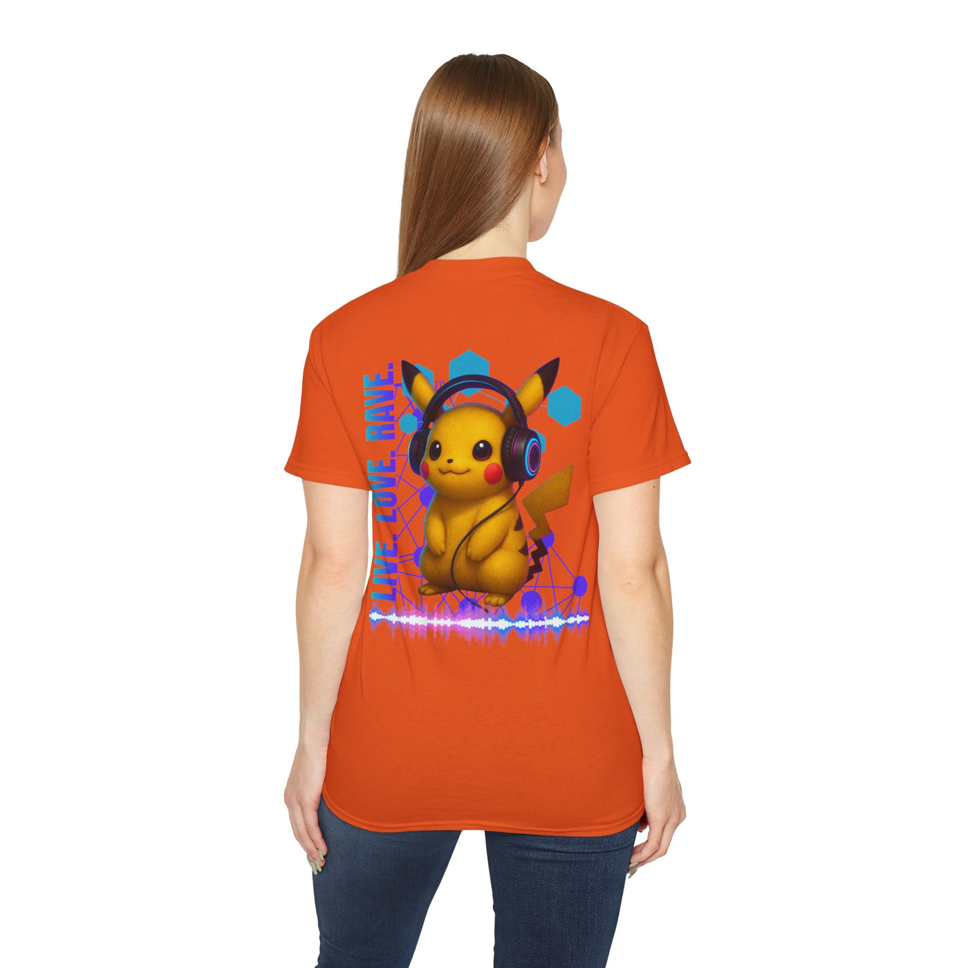 Rave T-Shirt, Fun Music Shirt, Live Love Rave - Techno - Pokemon