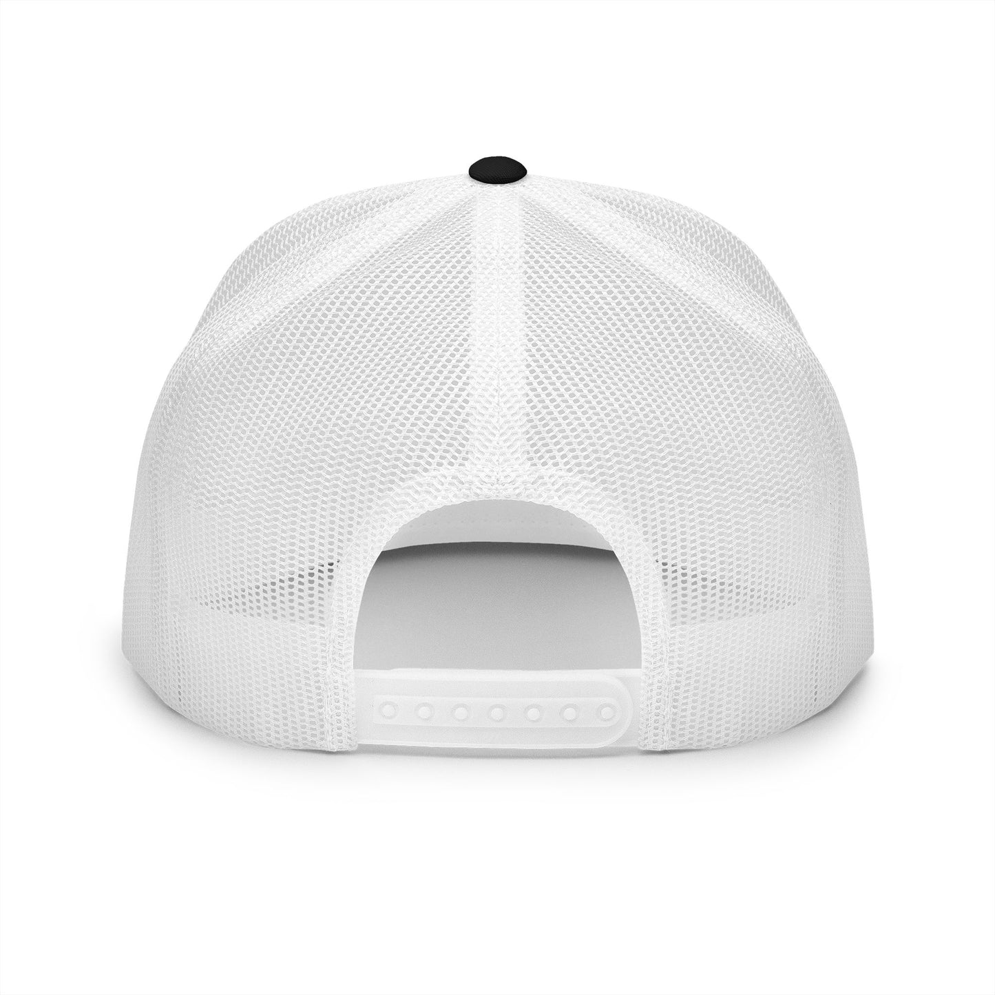 Embroidered 5 Panel Trucker Cap - Fake it til you make it