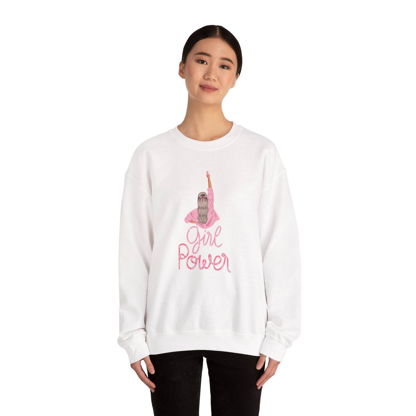 Girl Power Unisex Crewneck Sweatshirt,