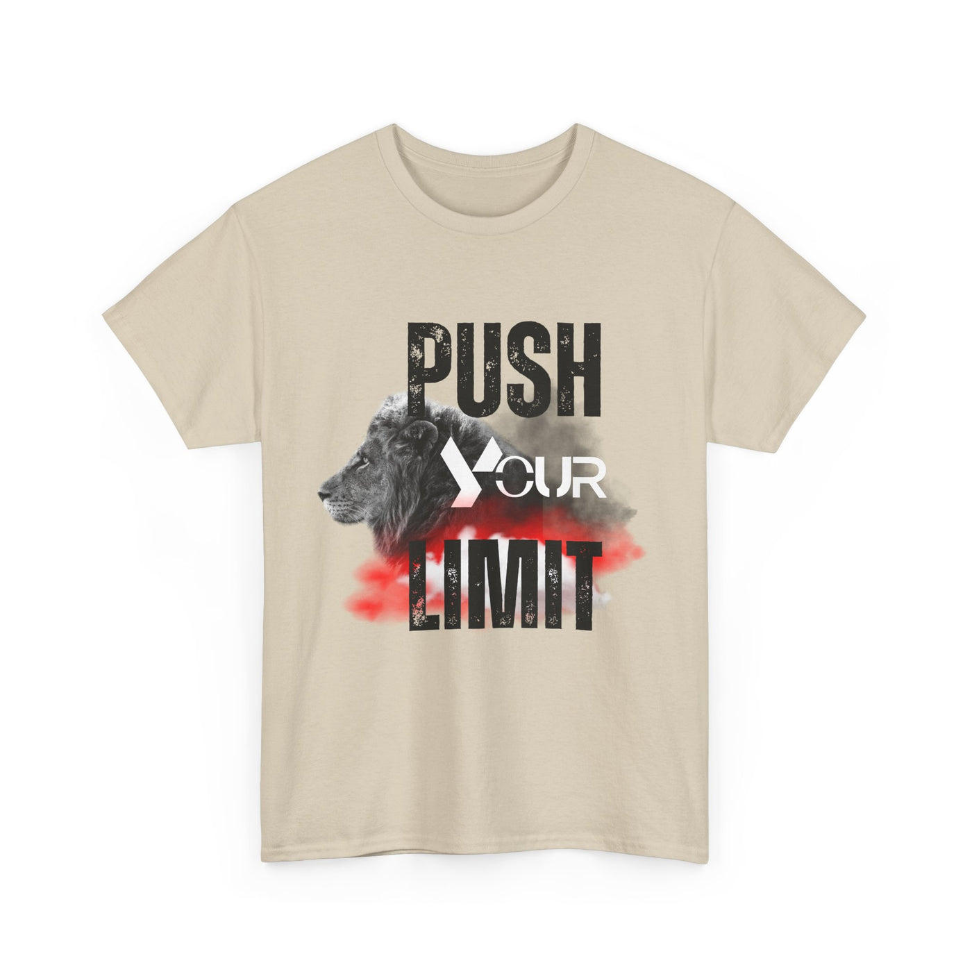 Motivational Unisex Heavy Cotton Tee - "Push Your Limit"