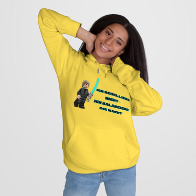 Star Wars Inspired King Hooded Sweatshirt - "I do not rebel - I balance the Force"