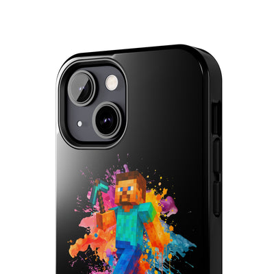 Minecraft Inspired Tough Phone Case - Handyhülle  "Bock auf anders" Colorful Gamer Design