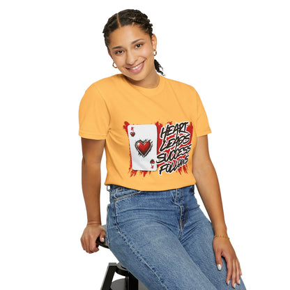 Heart Leads Success Unisex Heavy Cotton Tee | Graphic Tee | Casual Wear | Gift for Gamers | Inspirational Fashion | Streetwear