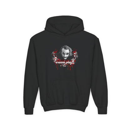 Joker "wanna play" College Hoodie Teeny