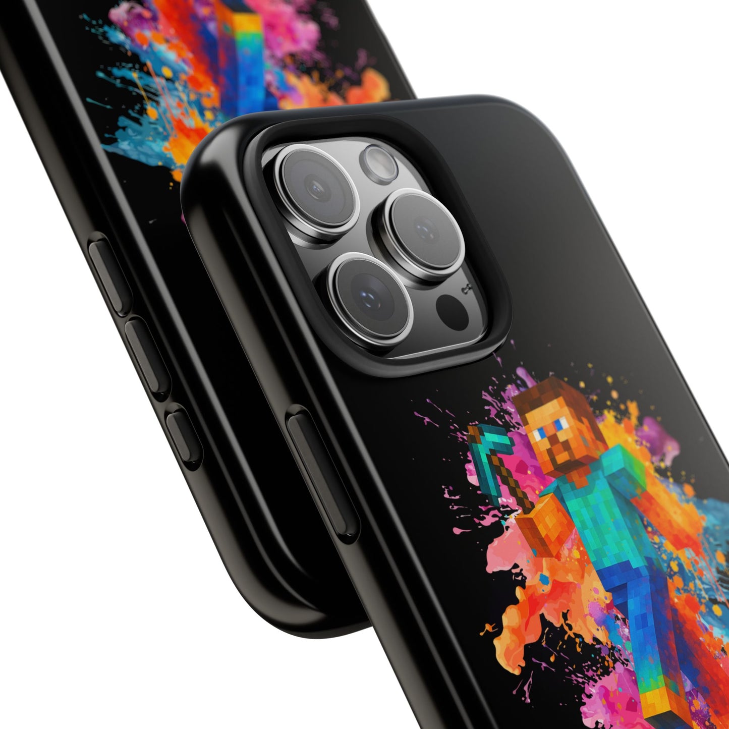 Minecraft Inspired Tough Phone Case - Handyhülle  "Bock auf anders" Colorful Gamer Design
