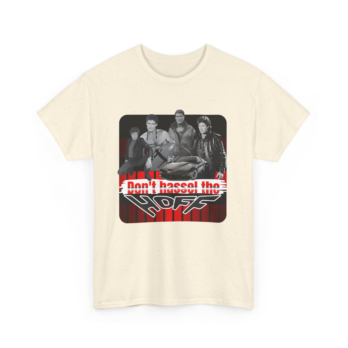 Don't Hassel the Hoff Unisex Heavy Cotton Tee | Retro humor shirt for fans